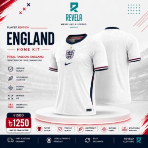 England 2026 World Cup Home Jersey – Player Edition