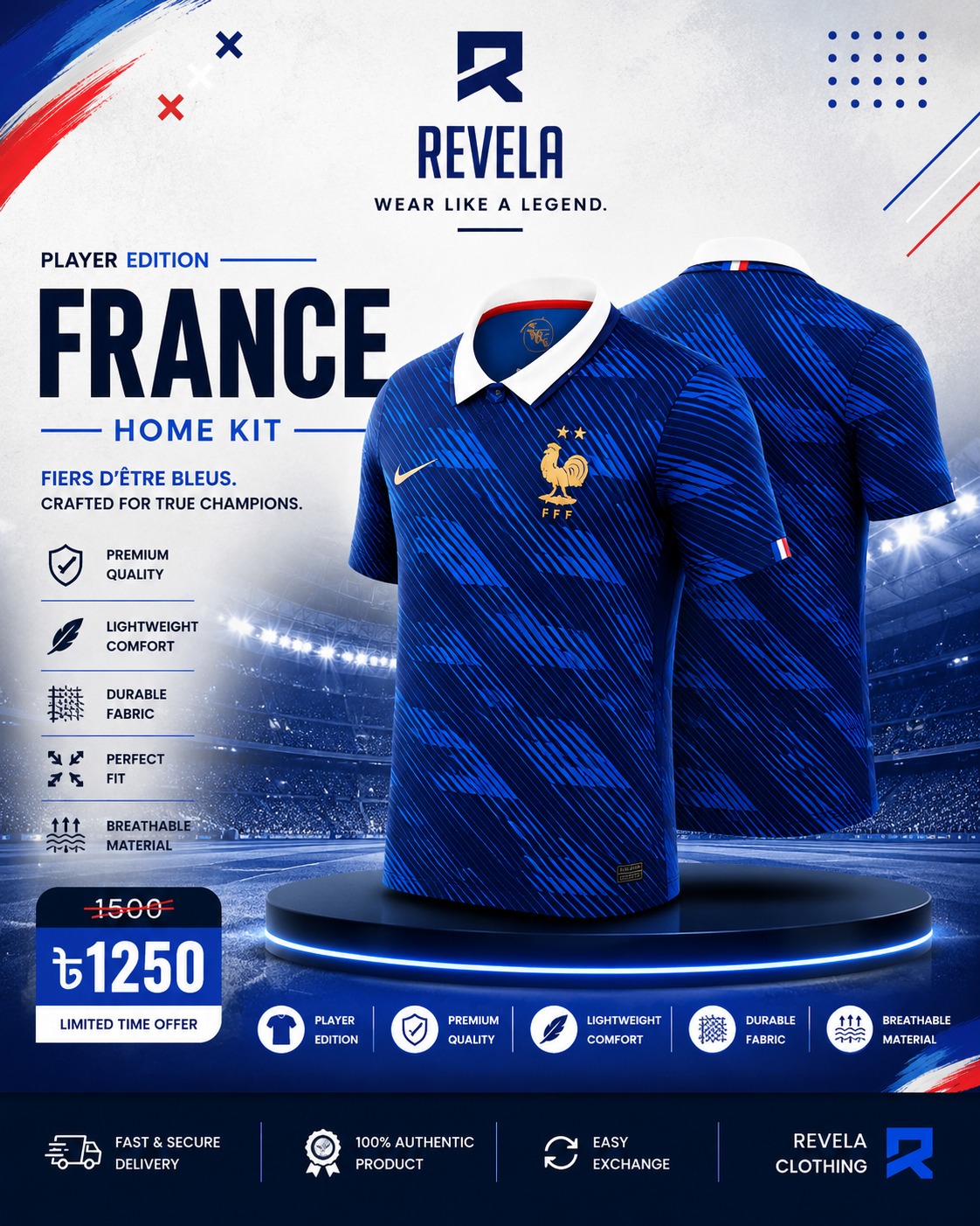 France 2026 World Cup Home Jersey – Player Edition